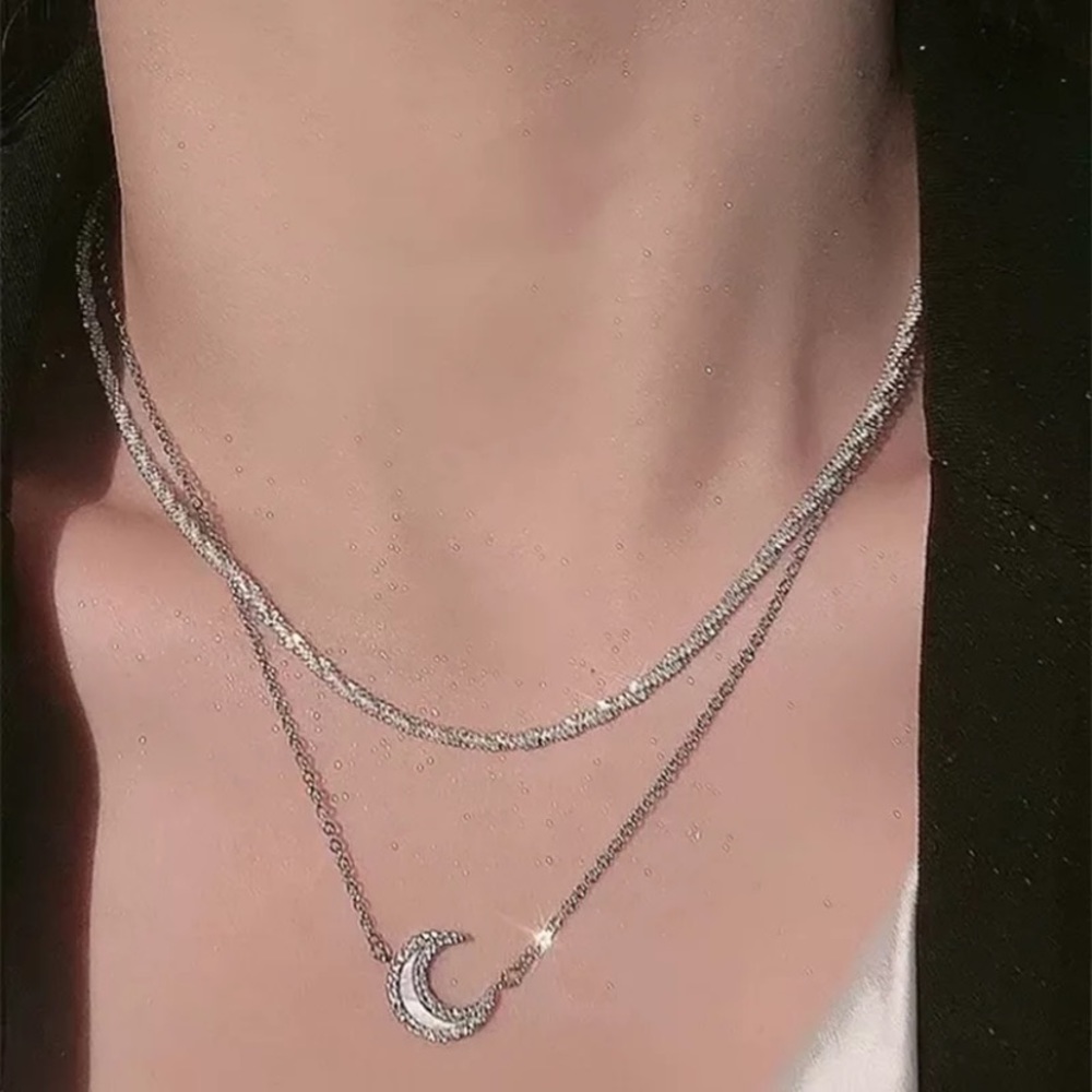 New Sterling silver two necklace set - Picture 3 of 6